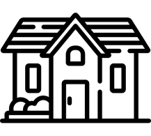 An icon representing a room