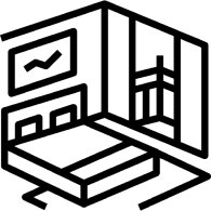 An icon representing an house